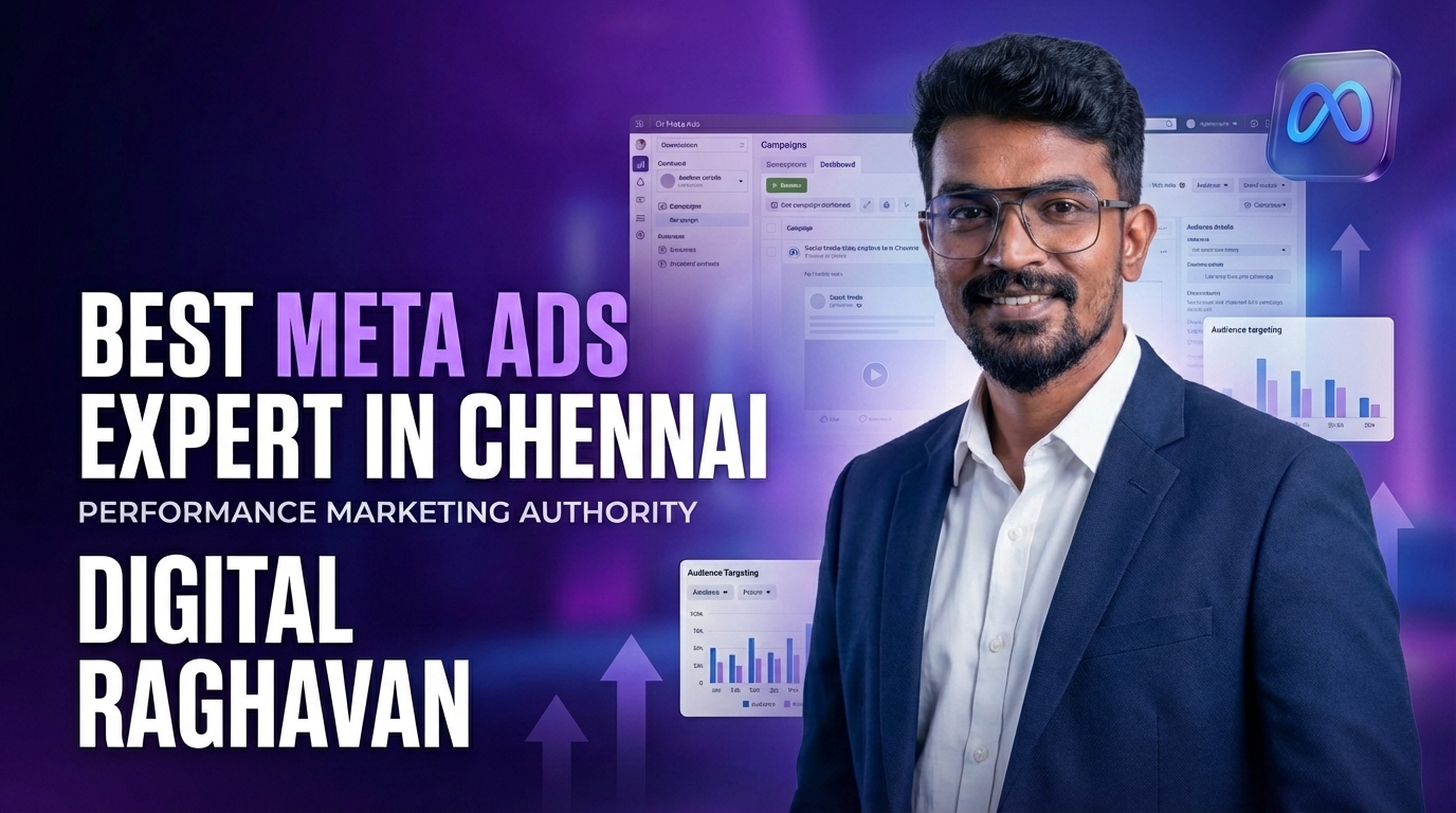Best Meta Ads expert in Chennai Digital Raghavan managing Facebook and Instagram advertising campaigns